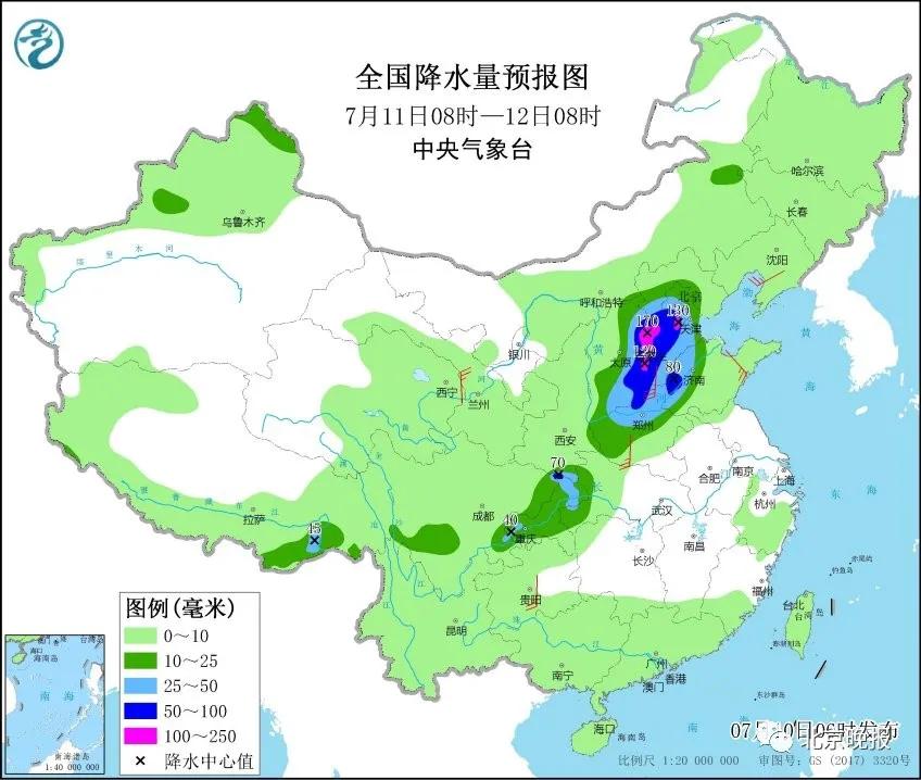 北京未来24小时降雨预报分析