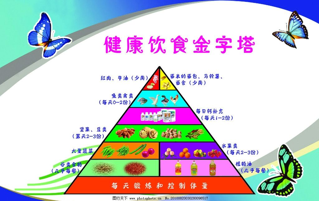 解读饮食健康金字塔图片，助你实现健康饮食之路